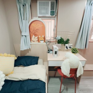 旺角青年公寓CD区C1-独卫超值单间有窗专业学生公寓，理工16分都会15分，旺角站270米，电梯洋楼