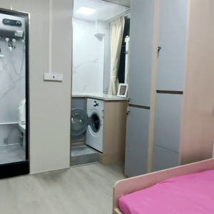 尖沙咀65号501A房-超大studio卫生间厨房都有，全方位私人空间，理工步行只要五分钟！都会大学巴士通勤15分钟