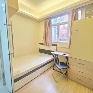 铜锣湾广安大厦9楼B室C房studio-港大通勤18分，路对面就是铜锣湾站，周围商圈密布