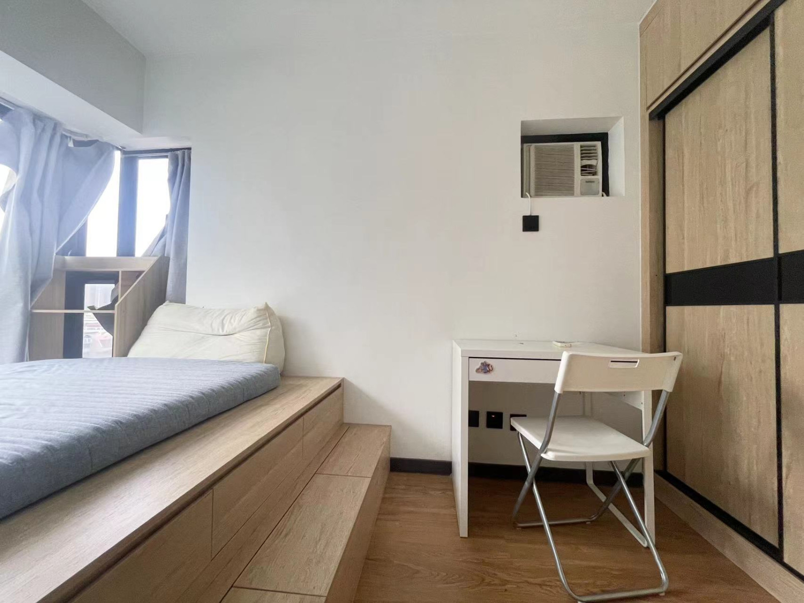 屯门豫丰花园三室一厅单人间1-岭南大学步行+巴士18分钟可达，星级小区环境超赞带泳池，屋内精装有大窗图5