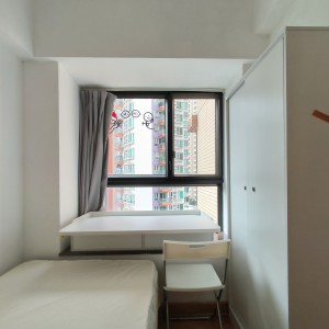 屯门聚康山庄三室一厅单人间2-岭南大学旁，步行进校门只要200米！超近！超近！小区环境超赞带泳池