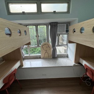 屯门彩晖花园D座AB双人房床位1-岭南大学步行8分即达，兆康地铁站400米，岭南大学学子的超值优选