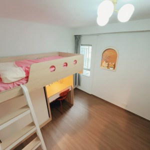 屯门彩晖花园D座AB双人房床位2-岭南大学步行8分即达，兆康地铁站400米，岭南大学学子的超值优选