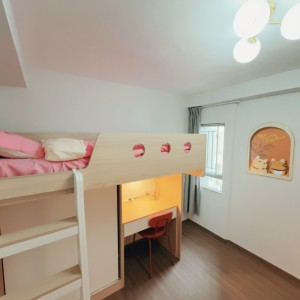 屯门彩晖花园D座AB双人房床位2-岭南大学步行8分即达，兆康地铁站400米，岭南大学学子的超值优选