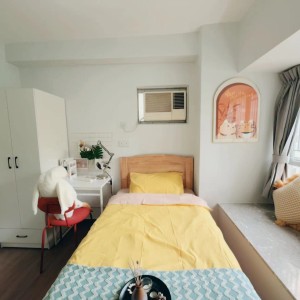 屯门彩晖花园D座单人间C-岭南大学步行8分即达，兆康地铁站400米，岭南大学学子的超值优选