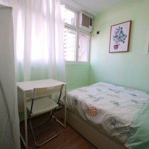 沙田清新女生公寓2号房-中文大学30分钟可达，水电网全包