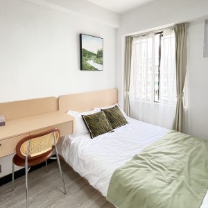 K302太子道西公寓-带客厅四室三卫A房H1单人间-楼下巴士🚌七分钟到城大，4站17分钟到浸会