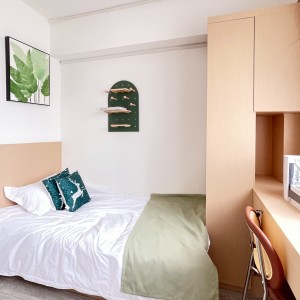 K302太子道西-带客厅四室三卫A房HD双人间-楼下巴士🚌七分钟到城大，4站17分钟到浸会