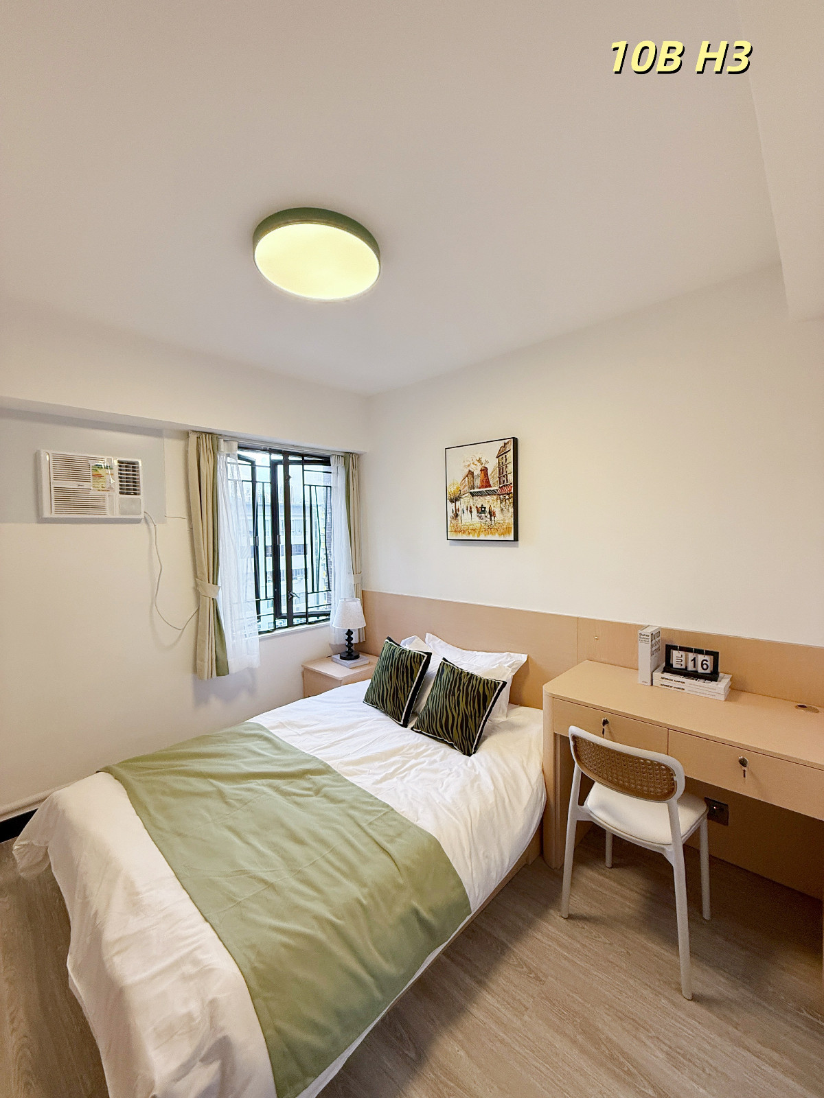 K302太子道西-带客厅三室一卫B房H3单人间-楼下巴士🚌七分钟到城大，4站17分钟到浸会图1