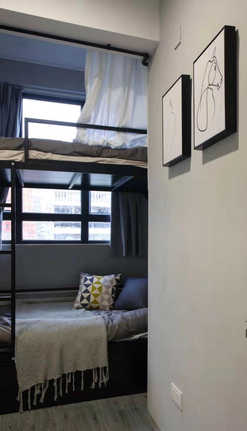 油麻地INS风国际青年公寓双人间D/E房-理工15分钟可达，城大都会浸会全部20分钟，荃湾线和观塘线地铁上盖，可覆盖理工两个校区，位置绝佳图3