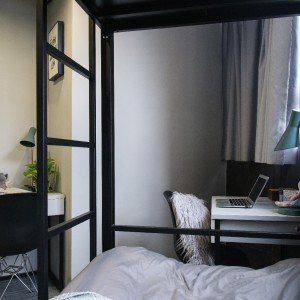 油麻地INS风国际青年公寓双人间F房-理工15分钟可达，城大都会浸会全部20分钟，荃湾线和观塘线地铁上盖，可覆盖理工两个校区，位置绝佳