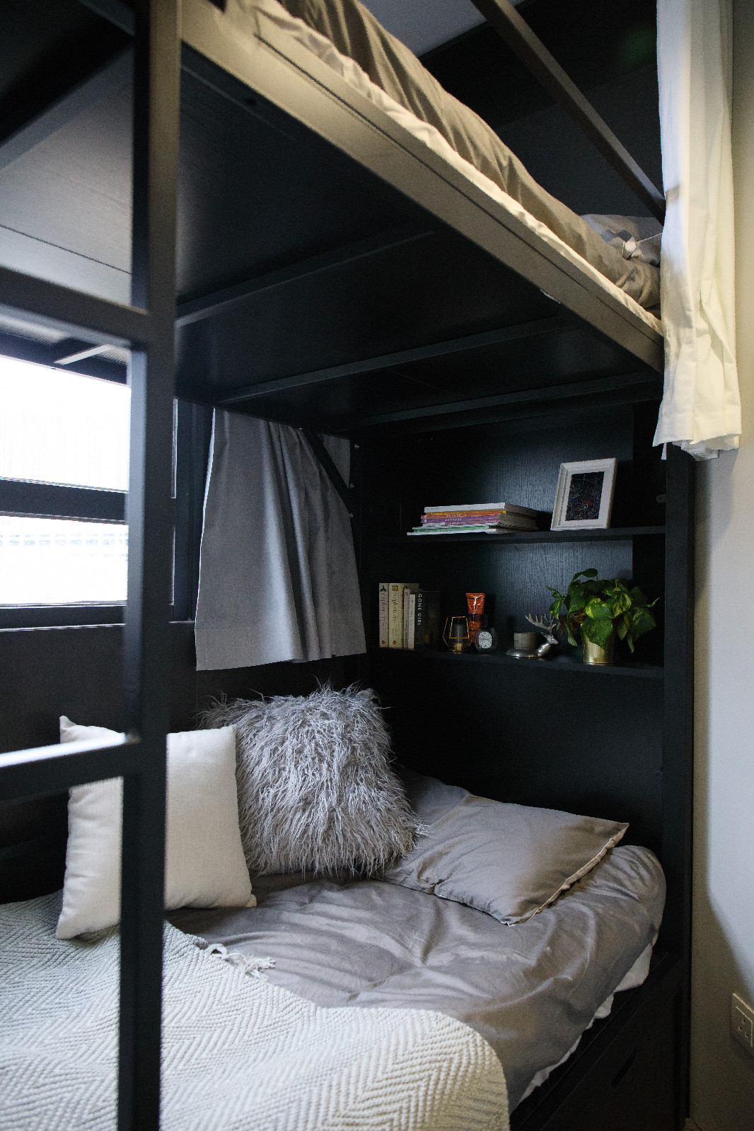 油麻地INS风国际青年公寓双人间F房-理工15分钟可达,城大都会浸会全部20分钟,荃湾线和观塘线地铁上盖,可覆盖理工两个校区,位置绝佳图4