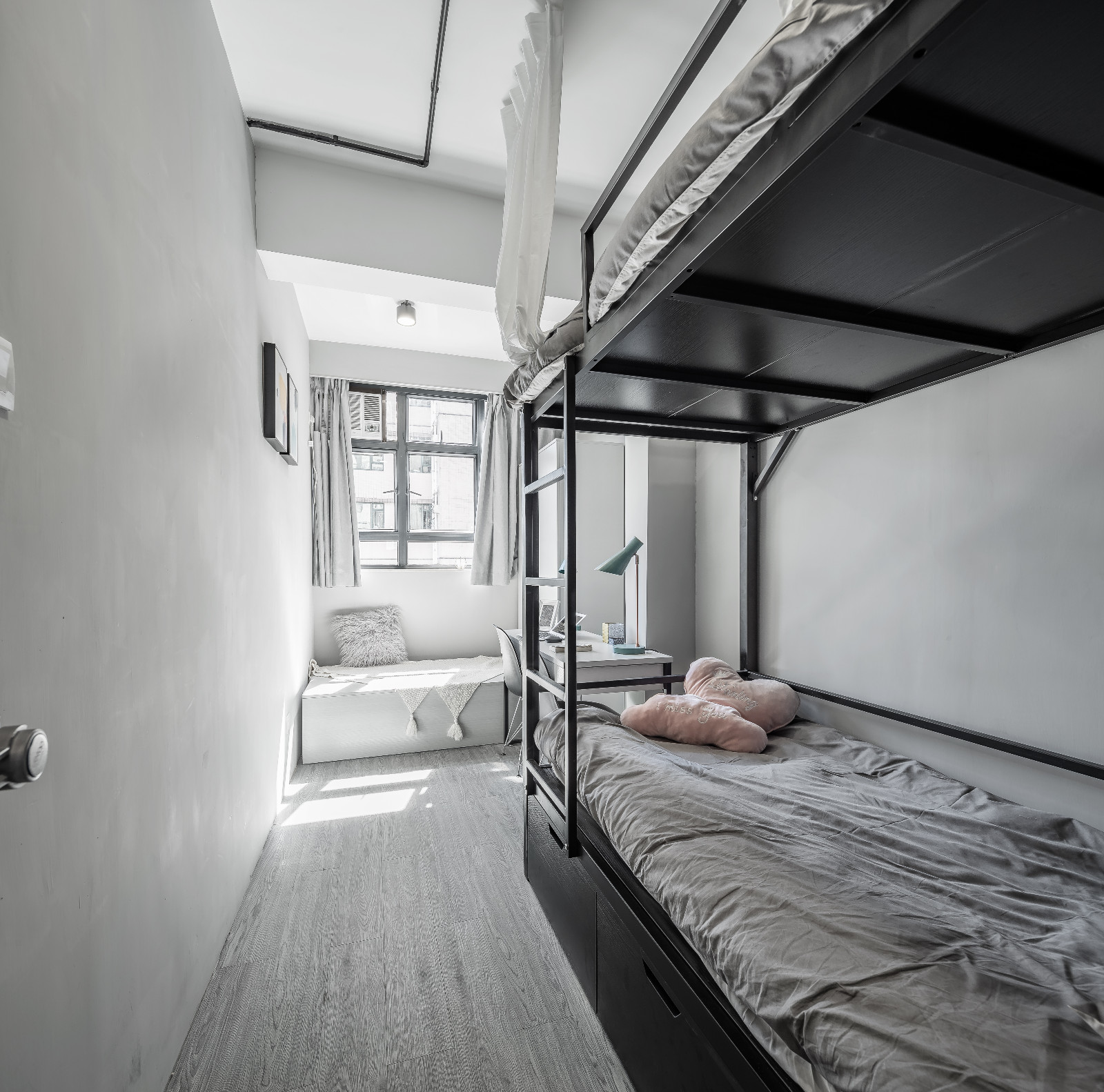 油麻地INS风国际青年公寓双人间G/H房-理工15分钟可达，城大都会浸会全部20分钟，荃湾线和观塘线地铁上盖，可覆盖理工两个校区，位置绝佳图5