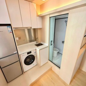 油麻地窝打老道studio C房-超赞装修多储物空间，四大校全部15分钟即达，油麻地地铁上盖出门两秒即达