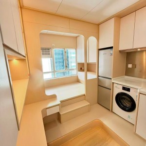 油麻地窝打老道studio C房-超赞装修多储物空间，四大校全部15分钟即达，油麻地地铁上盖出门两秒即达