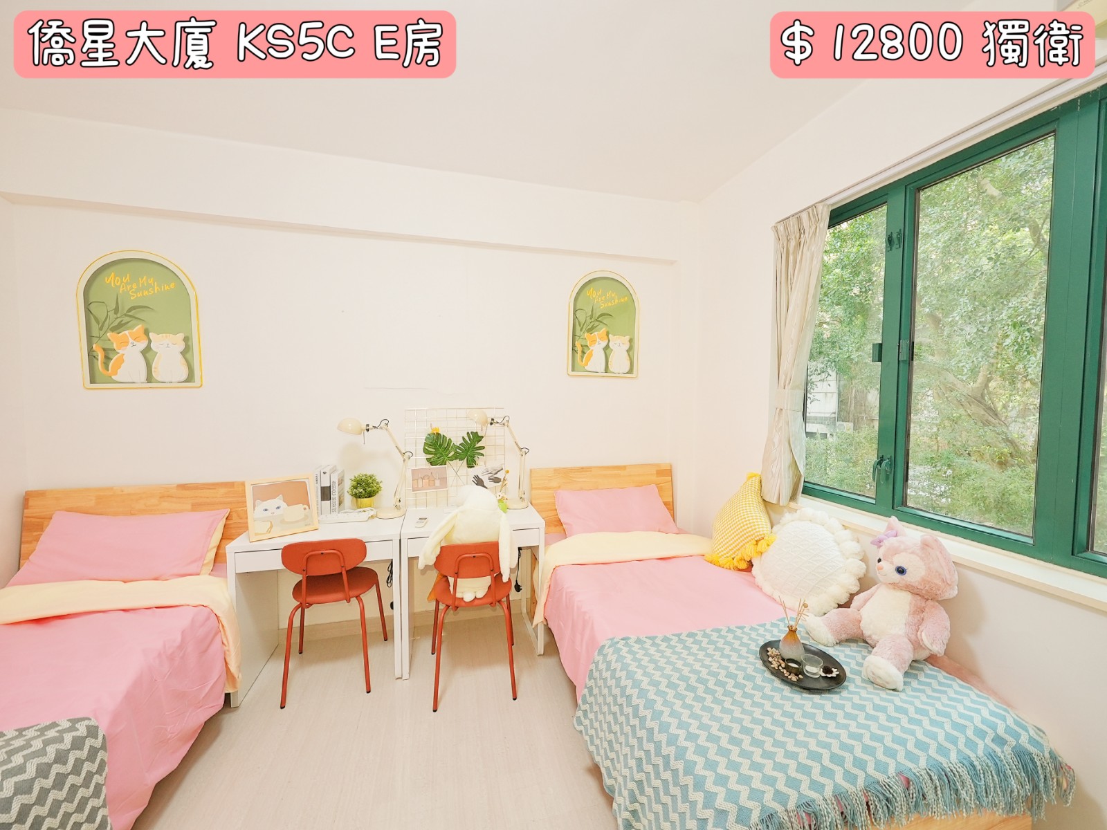 侨星大厦五室两厅房间E-西营盘地铁15分钟男生专属港大10分钟图4