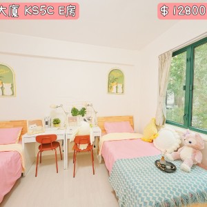 侨星大厦五室两厅房间E-西营盘地铁15分钟男生专属港大10分钟