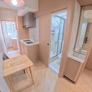 旺角亚皆老街二室一厅A房，全新精装，理工城大浸会均适合