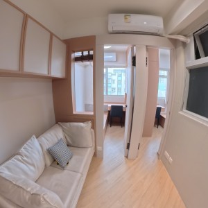 旺角亚皆老街二室一厅B房，全新精装，理工城大浸会均适合