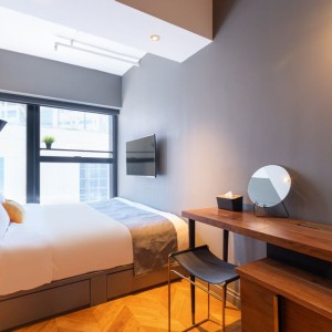 油麻地东方街酒店式公寓大床间-理工13分，都会纯步行1.3公里，城大浸会18分即达。距油麻地站150米。