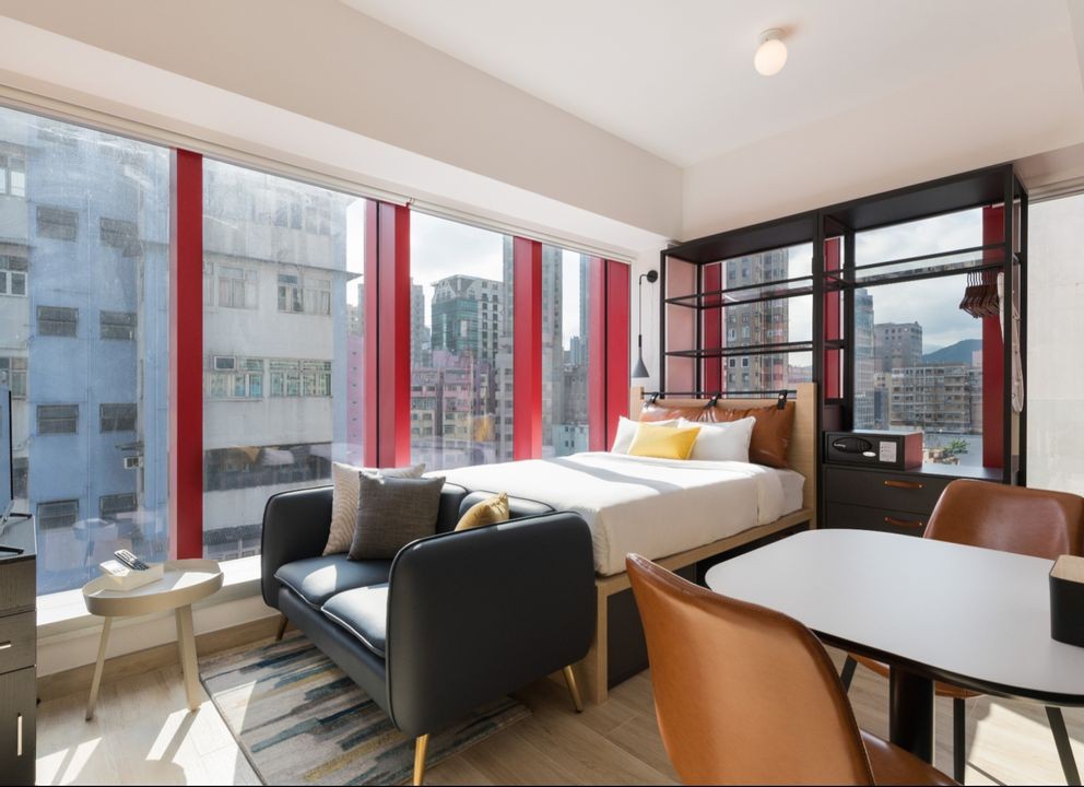 旺角登打士道酒店式公寓studio-旺角核心，步行约 6 分钟达油麻地站，月租全包，拎包入住，港理工住宿的天花板图2