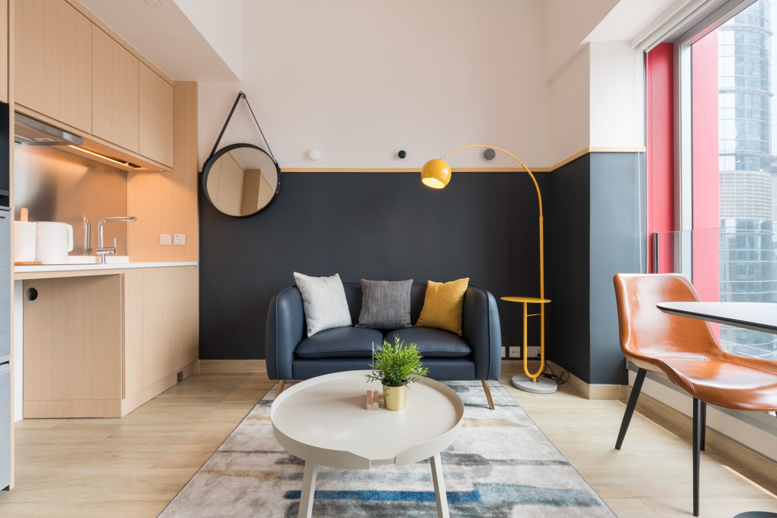 旺角登打士道酒店式公寓studio-旺角核心，步行约 6 分钟达油麻地站，月租全包，拎包入住，港理工住宿的天花板图1