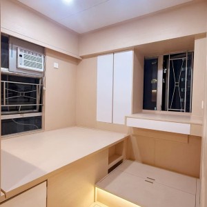 何文田富威花园studioA房-2分即达旺角东站天桥，都会步行10分，理工浸会城大15分钟即达，24小时安保日式装修