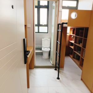 尖沙咀柯士甸道132-134号太极大楼7号房独卫单间-近地铁理工步行可达有书柜超大空间