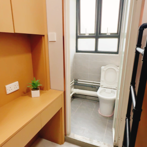 尖沙咀柯士甸道132-134号太极大楼7号房独卫单间-近地铁理工步行可达有书柜超大空间