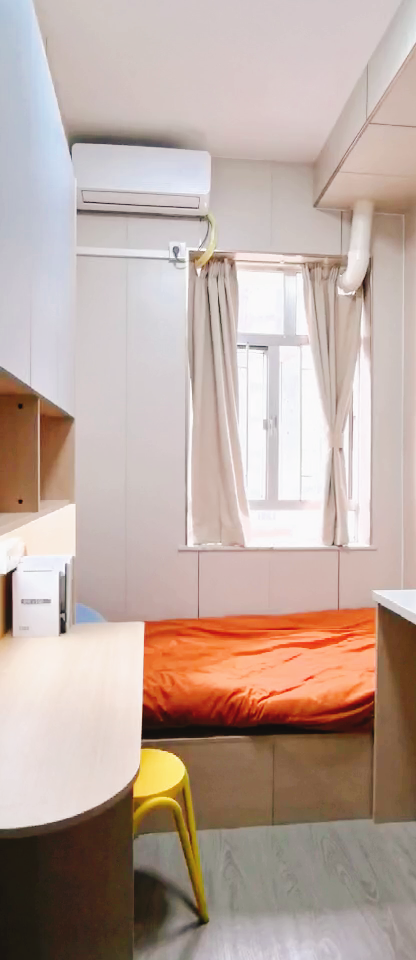 尖沙咀65号512A带窗独卫单间-理工步行五分，尖沙咀地铁站步行6分，都会大学巴士通勤15分图1