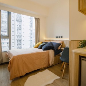 旺角零距府邸标准单人套间，都会港铁15分，城大港铁15分，浸会20分即达，电梯公寓有安保