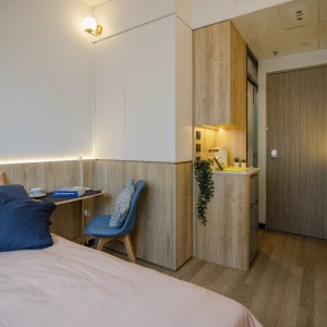 旺角零距府邸标准单人套间，都会港铁15分，城大港铁15分，浸会20分即达，电梯公寓有安保