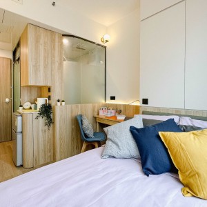 旺角零距府邸豪华单人套间，都会港铁15分，城大港铁15分，浸会20分即达，电梯公寓有安保