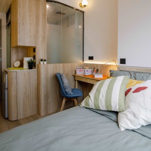 旺角零距府邸高级单人套间，都会港铁15分，城大港铁15分，浸会20分即达，电梯公寓有安保