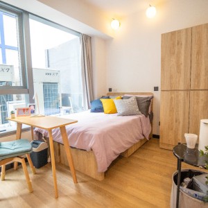 旺角零距府邸特级套间，都会港铁15分，城大港铁15分，浸会20分即达，电梯公寓带大阳台