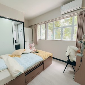港岛金钟秀华坊港大studio高级大床房C房户型方正-超全配套带食堂，三分钟到金钟，港大全程18分钟理工全程20多分钟，交通超便利