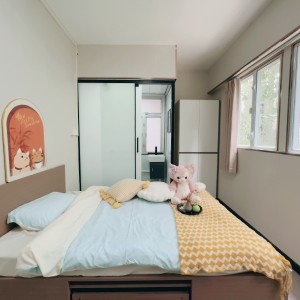 港岛金钟秀华坊港大studio高级大床房C房户型方正-超全配套带食堂，三分钟到金钟，港大全程18分钟理工全程20多分钟，交通超便利