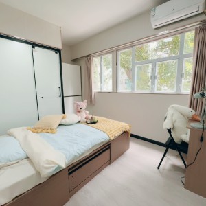 港岛金钟秀华坊港大studio高级大床房C房户型方正-超全配套带食堂，三分钟到金钟，港大全程18分钟理工全程20多分钟，交通超便利