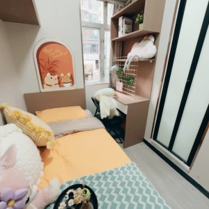 港岛金钟秀华坊港大studio明亮单人A房-超全配套带食堂三分钟三分钟到金钟，港大全程18分钟理工全程20多分钟，交通超便利