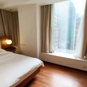 上环皇后大道整租公寓一室一厅1号房，卫浴干湿分离，客厅卧室超大，上环地铁站5分可短租