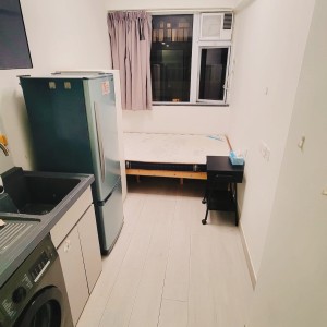 湾仔金禧大廈4楼F室B房studio-湾仔核心区超大studio，有窗卫生间干湿分离，步行5分+巴士18分即可抵达港大