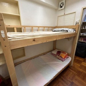 深水埗长沙大厦六房单间C房-限男生，城大通勤19分钟，浸会通勤23分钟，价格超美丽近地铁