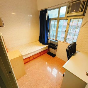石硤尾明华大厦单间C房-限男生，城大都会通勤18分，也可步行抵达城大，附近双地铁，出行好方便