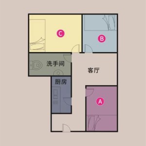 石硤尾明华大厦单间C房-限男生，城大都会通勤18分，也可步行抵达城大，附近双地铁，出行好方便