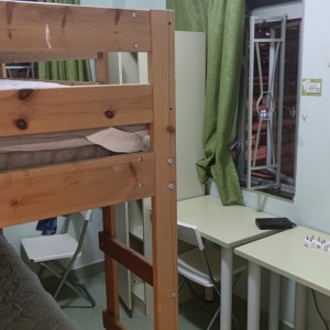 旺角通菜街友诚大厦16楼D室，限男生，三室一厅整租