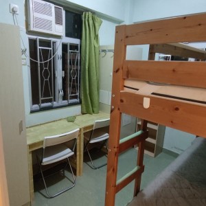 旺角通菜街友诚大厦16楼D室，限男生，三室一厅整租