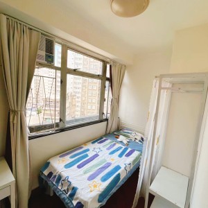 太子颂贤花园3座E室A/B房-限男生，大窗6k单间，都会步行12分即达
