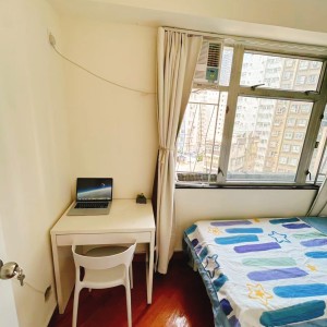 太子颂贤花园3座E室A/B房-限男生，大窗6k单间，都会步行12分即达