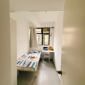 太子金安大厦B室D房-限女生，太子地铁上盖，城大浸会12分钟通勤，6k大窗单间