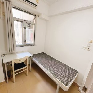 旺角庆年大厦H室A/B房-限男生，三室一厅宜居套间，浸会城大15分钟即达